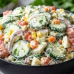 High-Protein Creamy Cucumber Salad (Diabetic-Friendly)