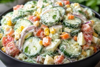Thumbnail for High-Protein Creamy Cucumber Salad (Diabetic-Friendly)
