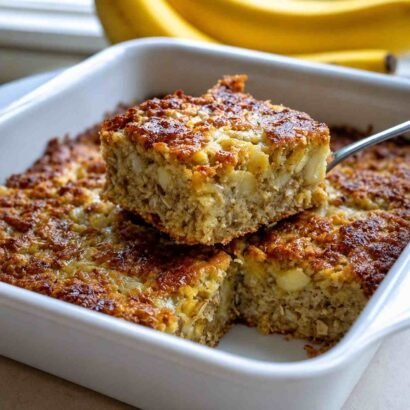 High-Protein Banana Oat Breakfast Squares (Diabetic-Friendly)