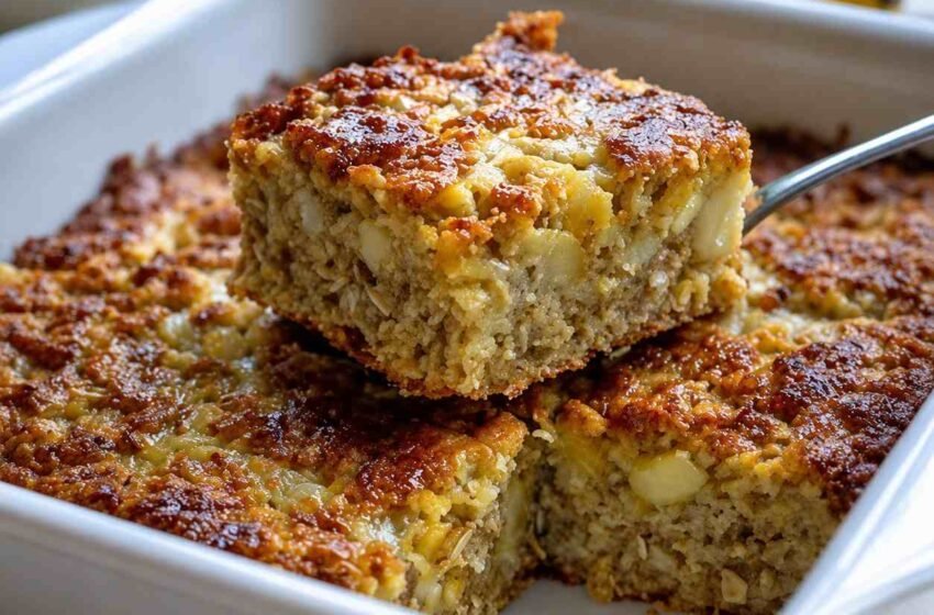High-Protein Banana Oat Breakfast Squares (Diabetic-Friendly)