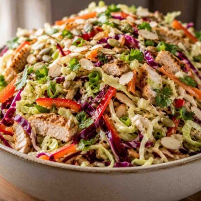 Easy Crunchy High-Protein Cabbage Salad with Dijon