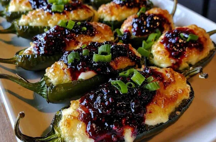 Blueberry Brie Jalapeño Poppers