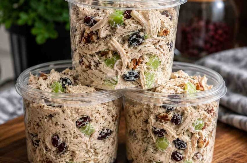 Creamy Cranberry Pecan Chicken Salad