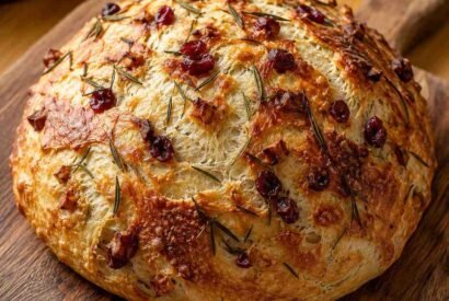 Thumbnail for Rustic No-Knead Rosemary Garlic Bread (Diabetic-Friendly)