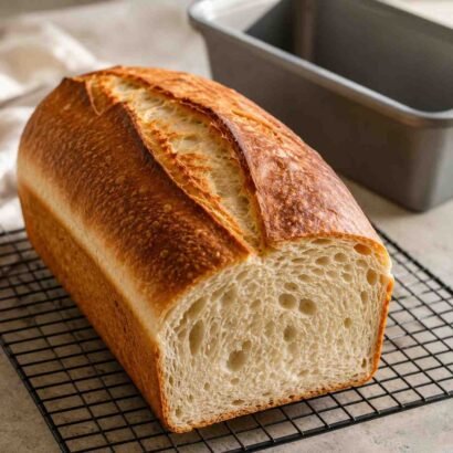 Soft Sourdough Sandwich Bread (High-Protein & Diabetic-Friendly)