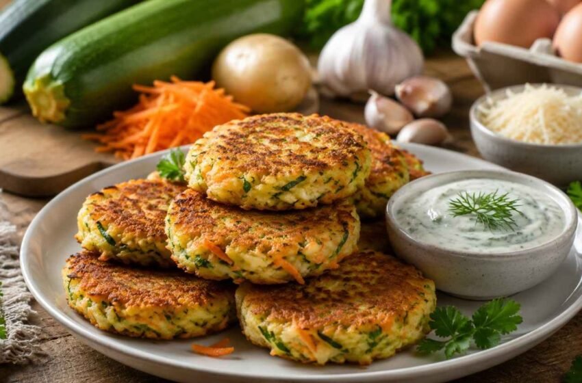 Crispy Zucchini & Veggie Patties