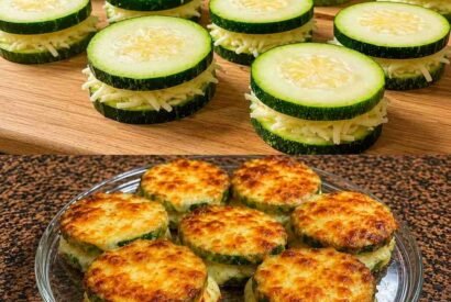 Thumbnail for Cheesy Baked Zucchini Rounds