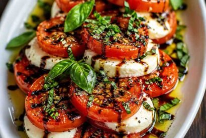 Thumbnail for Grilled Tomato & Mozzarella Caprese