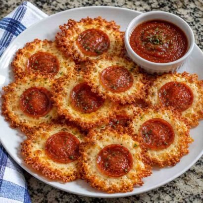 High-Protein Diabetic-Friendly Pepperoni Pizza Chips