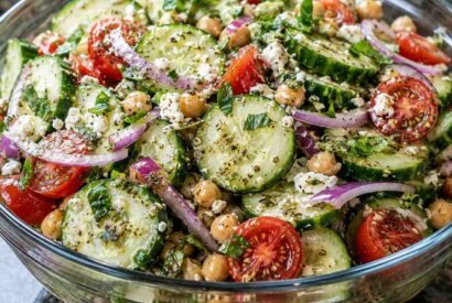 Thumbnail for High-Protein Italian Cucumber Salad (Diabetic-Friendly)