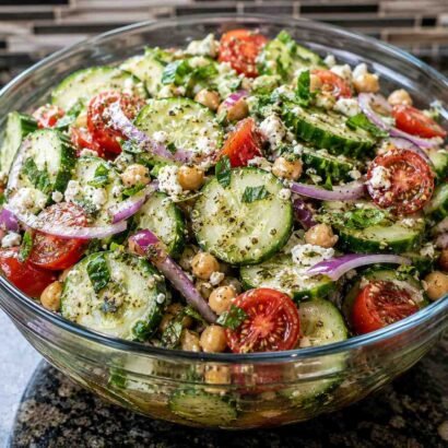 High-Protein Italian Cucumber Salad