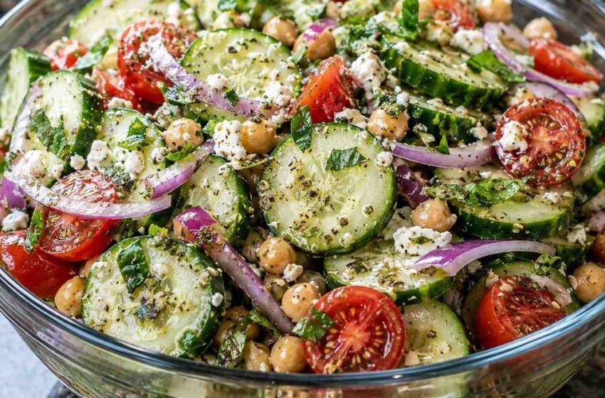 High-Protein Italian Cucumber Salad