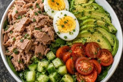 Thumbnail for High-Protein Diabetic-Friendly Tuna, Egg & Avocado Power Bowl