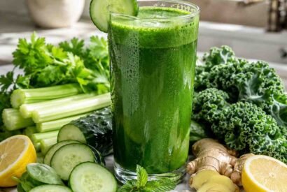 Thumbnail for High-Protein Diabetic-Friendly Green Detox Juice (Bariatric Glow Drink)