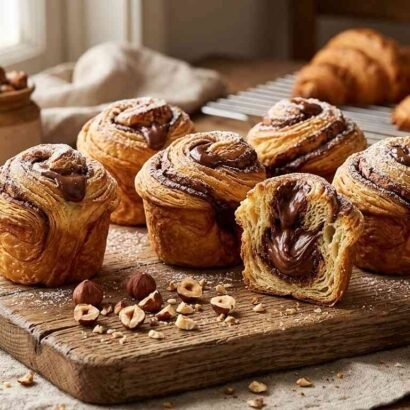 High-Protein Nutella Cruffins