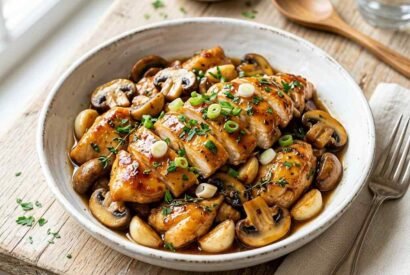 Thumbnail for Diabetic High-Protein Honey Garlic Chicken with Mushrooms