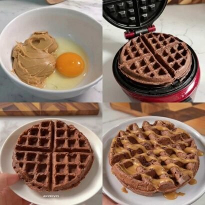 High-Protein Peanut Butter Waffle Chaffle