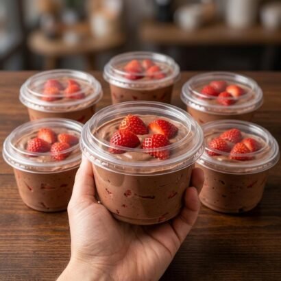 Low-Calorie Chocolate Strawberry Fluff