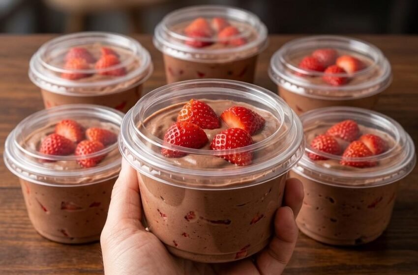 Low-Calorie Chocolate Strawberry Fluff