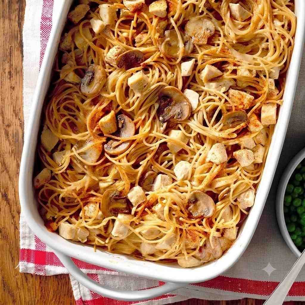 Mushroom Turkey Tetrazzini