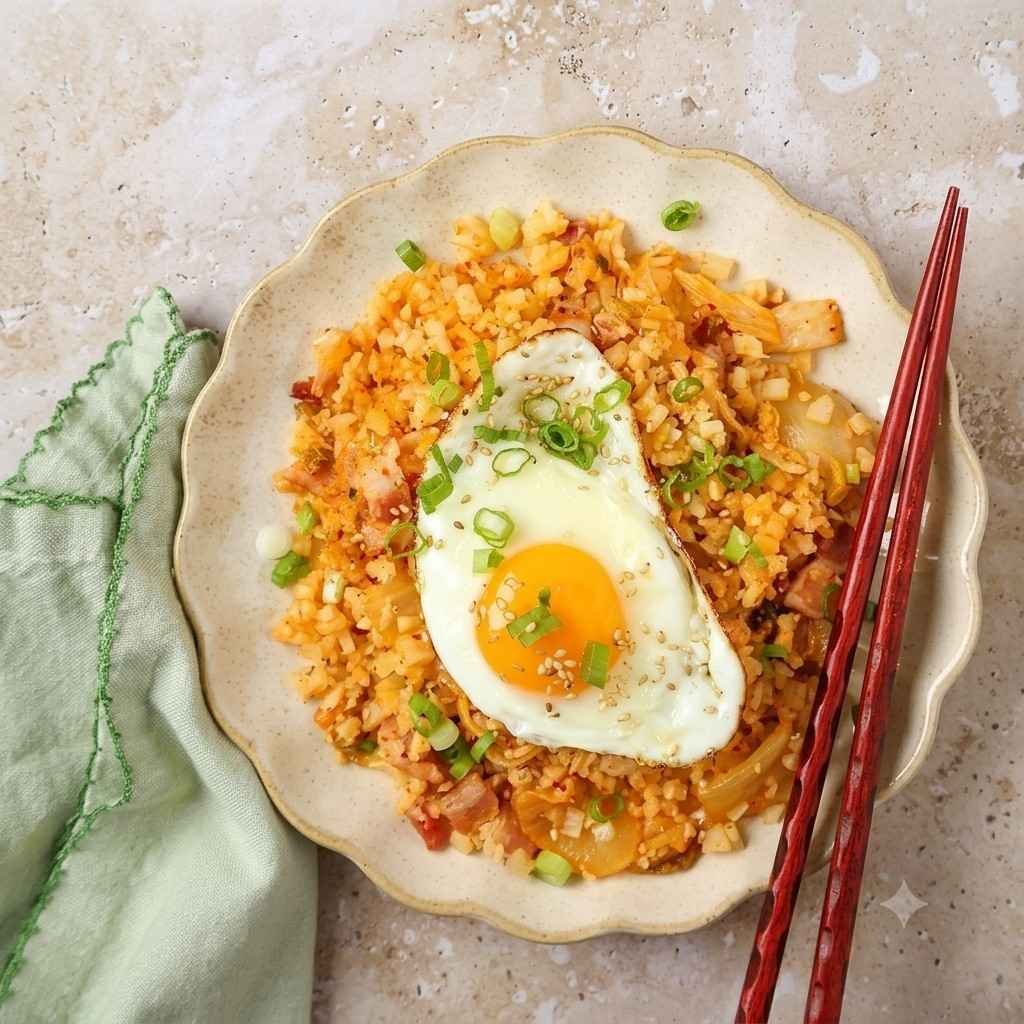Kimchi Cauliflower Fried Rice