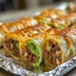Low Carb Baked Big Mac Rice Paper Rolls