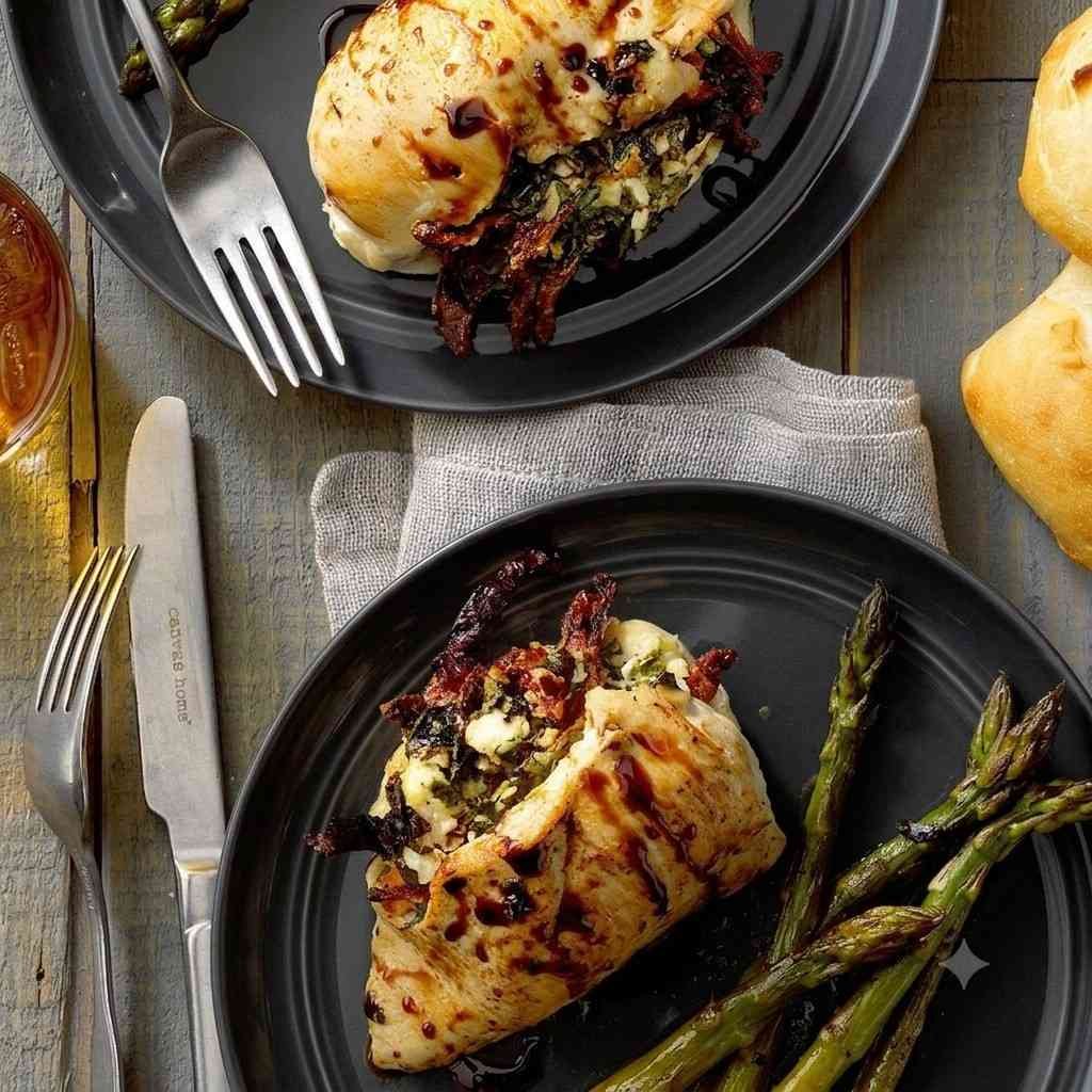 Goat Cheese and Spinach Stuffed Chicken