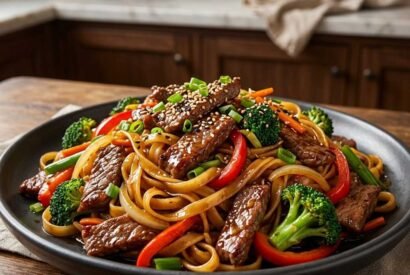 Thumbnail for High-Protein Beef Stir-Fry Noodles