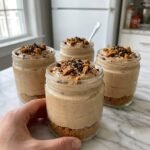 High-Protein Lotus Mocha Whip with Biscoff Crumbs