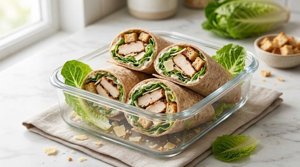 Chicken Caesar Wraps