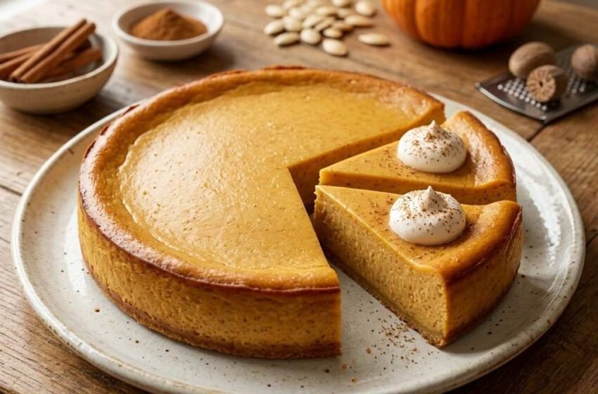 Crustless High-Protein Diabetic-Friendly Pumpkin Pie